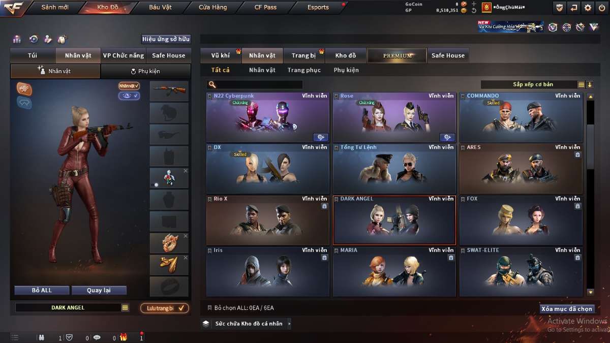 shop acc cf uy tin gia re